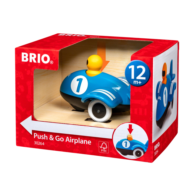 Brio push & go flygplan