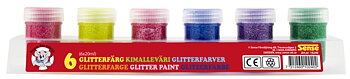 Glitterfärg 6-pack