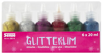 Glitterlim 6-pack