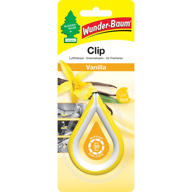 Wunder-Baum Clips, Vanilj, 1-pack