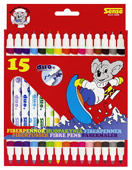 Fiberpennor Dubbelspets