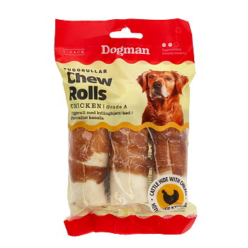 Tuggrulle med Kyckling 3-pack 10cm