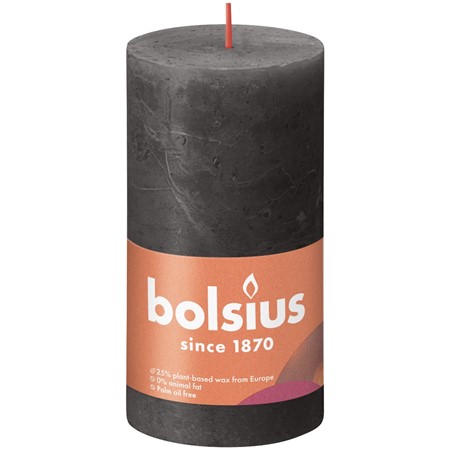 Blockljus Rustik 13x6,8cm Stormy Grey