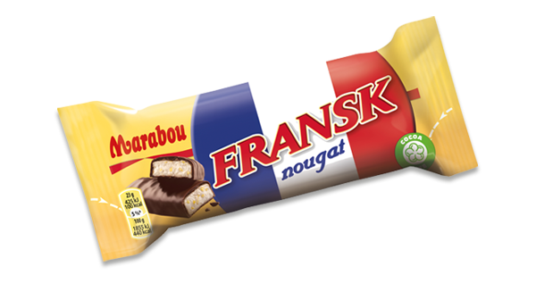 Marabou Dubbelbit Fransk Nougat 46g