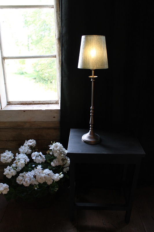 Lampfot Antik Nickel 51cm - 2
