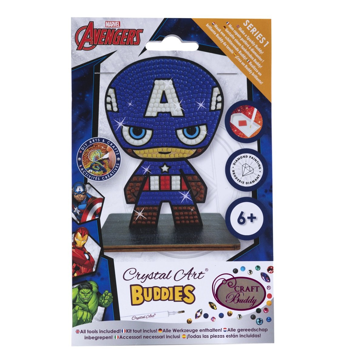 Crystal Art Buddies Captain America