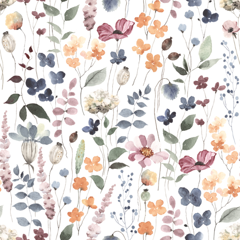 Matservetter Trädgårdsblommor 20-pack