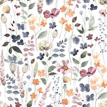 Matservetter Trädgårdsblommor 20-pack