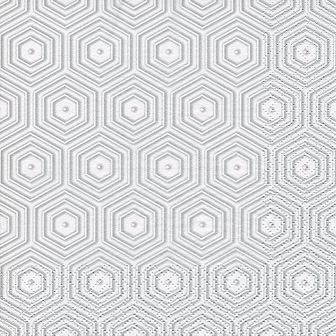 Matservetter Geometri Silver 20-pack