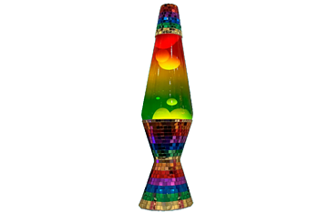 Lavalampa Disco Rainbow 37cm