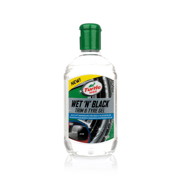 Turtle Wax - Wet 'N' Black Trim & Tyre Gel, Däckglans 300ml