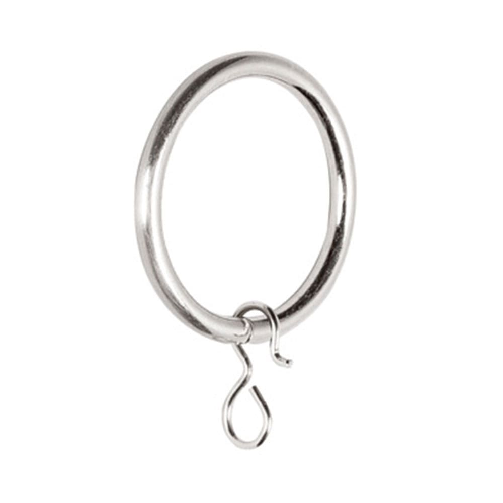 Gardinringar Metall 19mm, Satin 10-pack