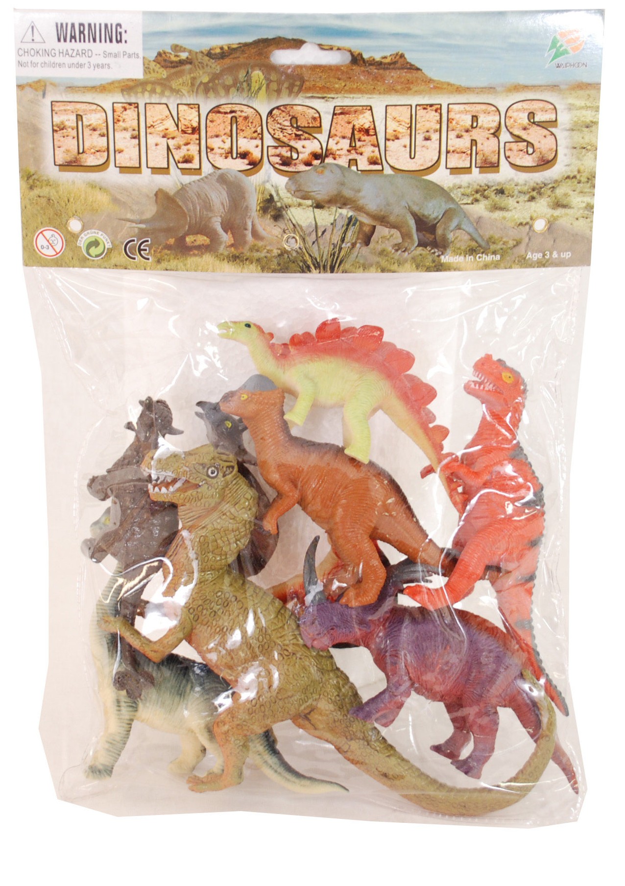 Leksaksdinosaurier 12st