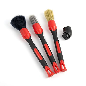 Borstset 3-pack Mikrofiber, Svinhår, Poly
