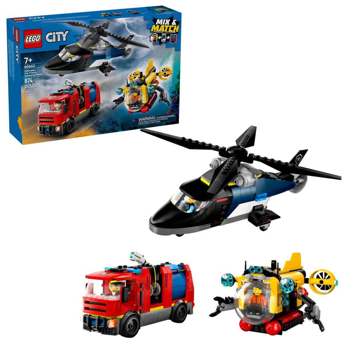 Helikopter, Brandbil och Ubåt - 60462