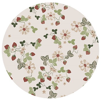 Rund Vaxduk Jordgubbar