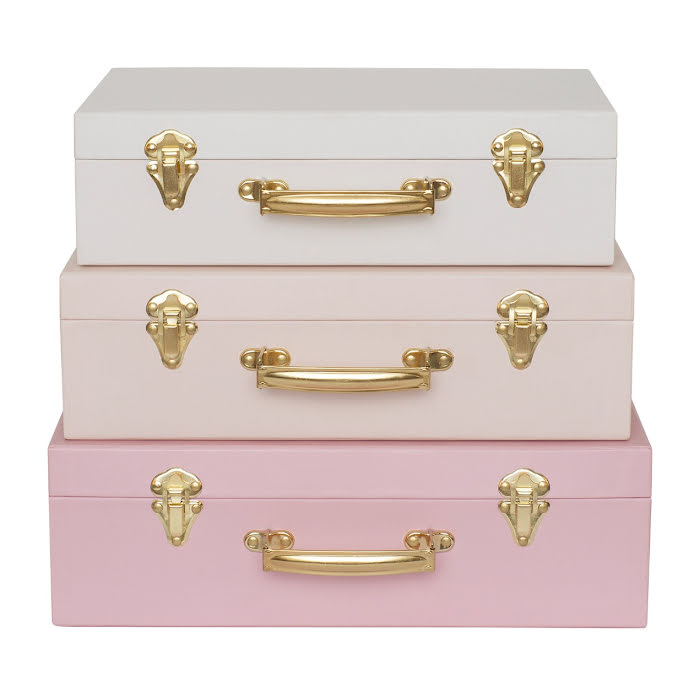 Koffert Rosa 3-pack