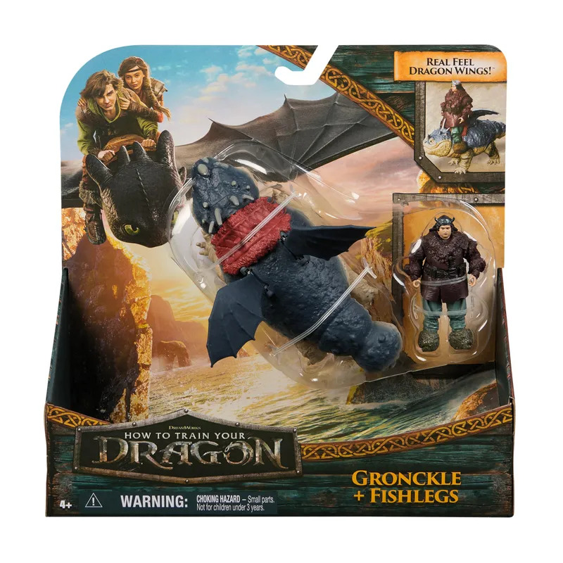 Gronckle&Fishlegs Dragons Movie Viking & Dr