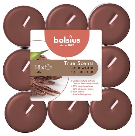 Doftvärmeljus Oud wood 18-pack