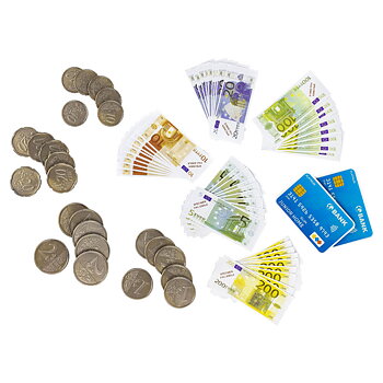 Leksakspengar, Euro och Kreditkort