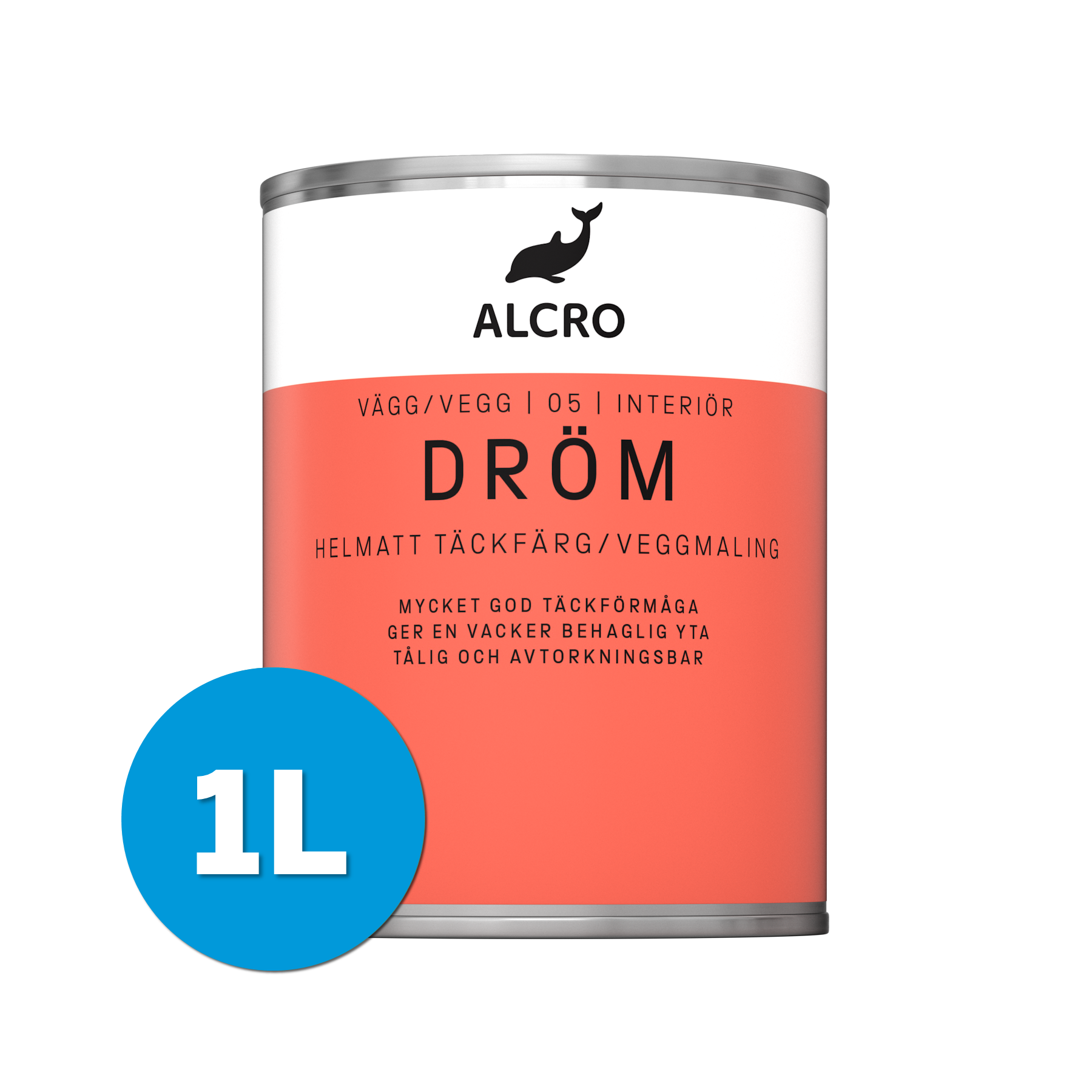 Dröm Helmatt Väggfärg 1L