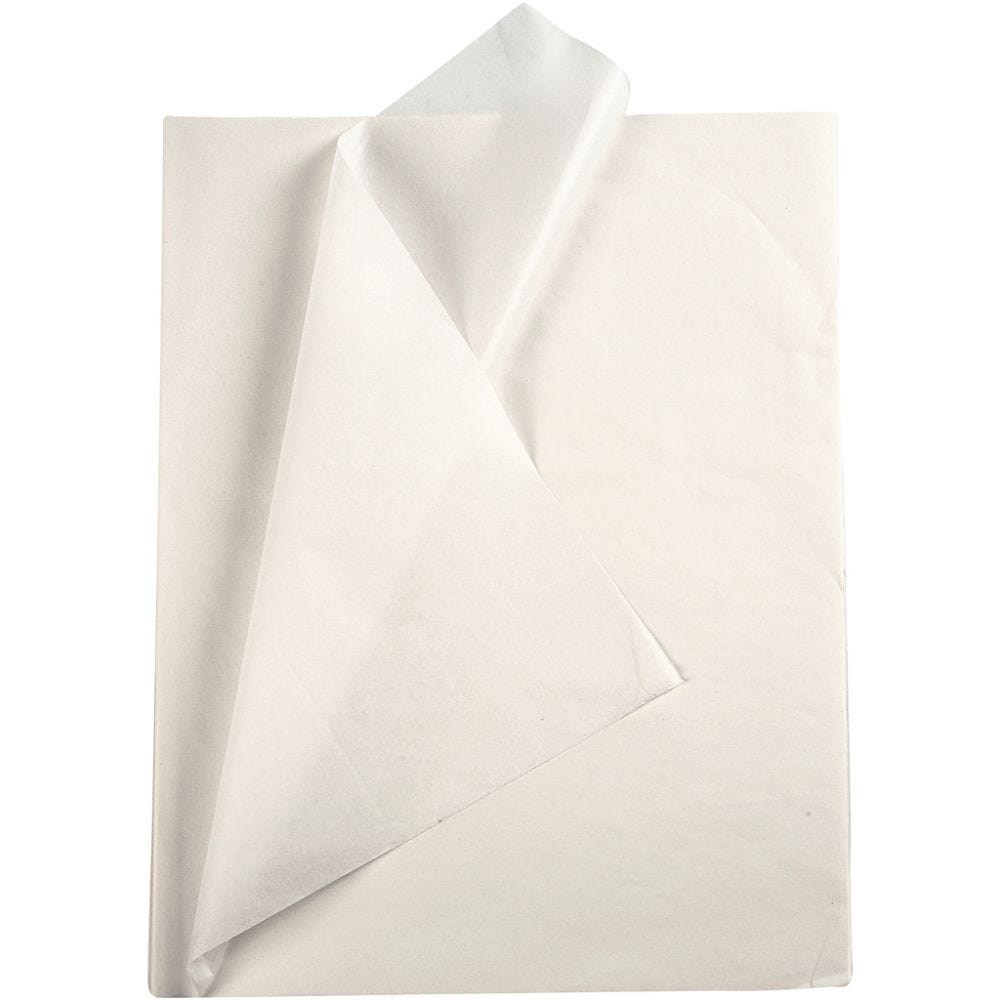 Silkespapper Vit 10 Ark 50x70cm - 2