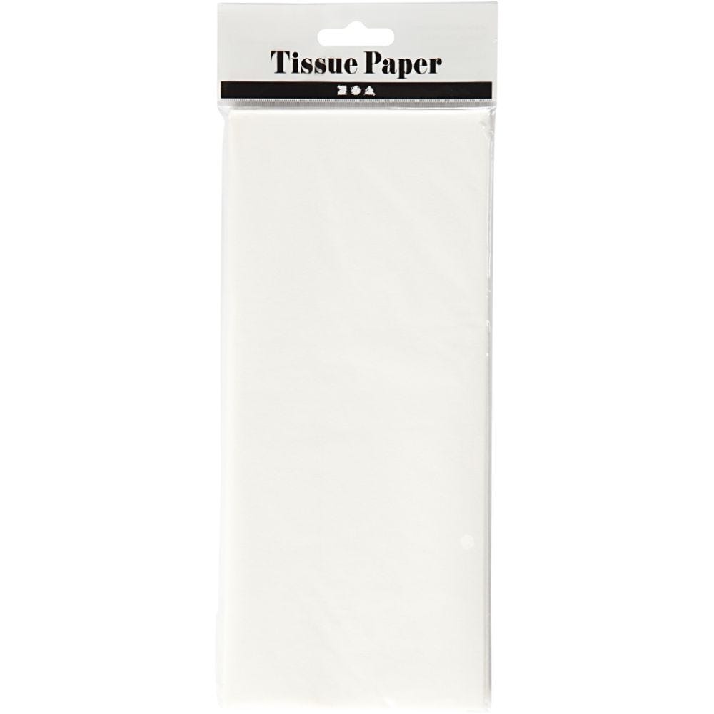 Silkespapper Vit 10 Ark 50x70cm