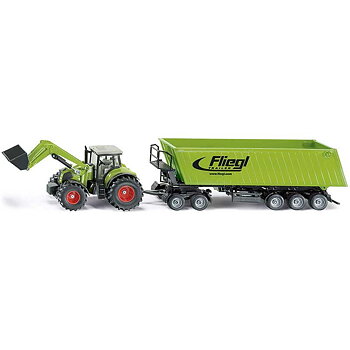 Claas Axion 850 Traktor med Vagn