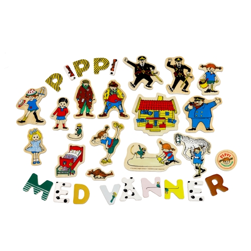 Pippi magnetbockstäver + figurer