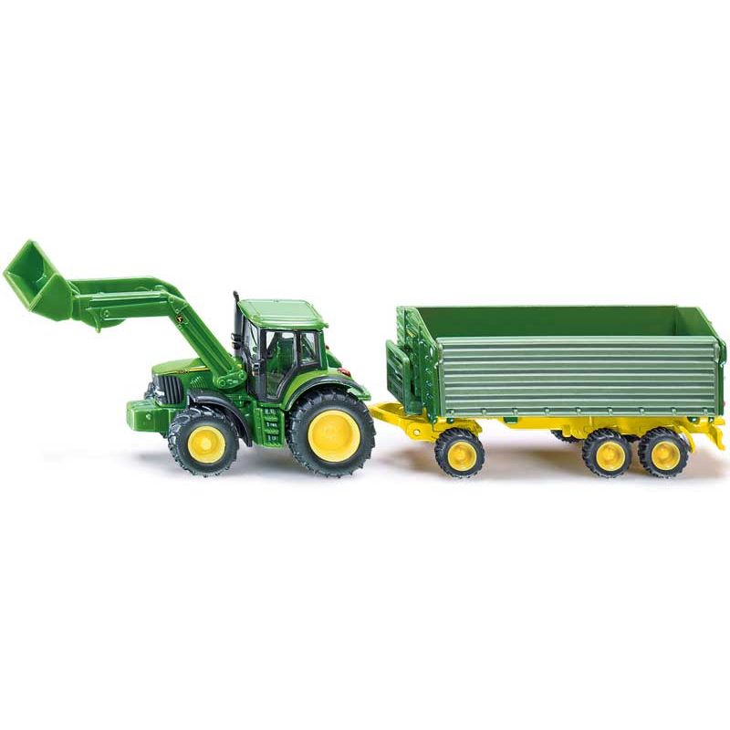 John Deere 6920 S Traktor med Lastare, Skopa och Släp