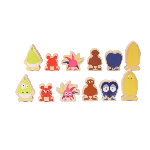 BABBLARNA FIGURSET TRÄ LITEN