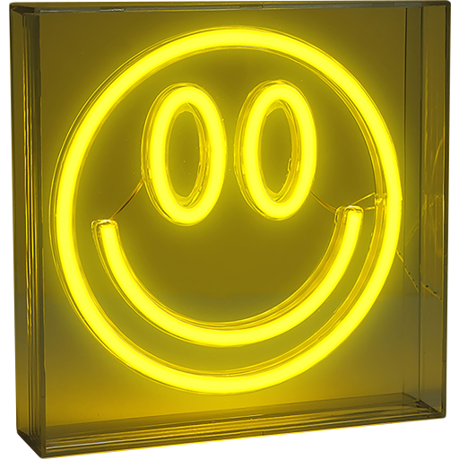 NEON sign smiley USB 18x18