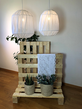 Taklampa Molly Vit 40cm