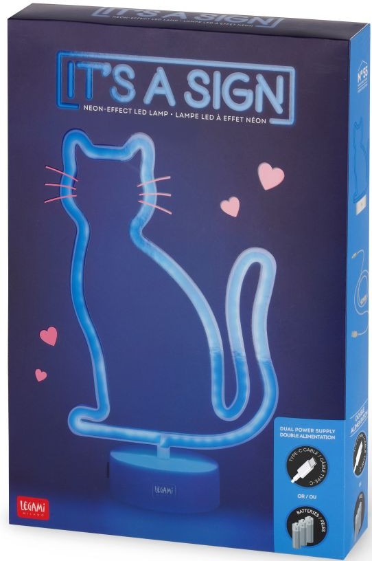 LED-lampa Kitty It's a sign