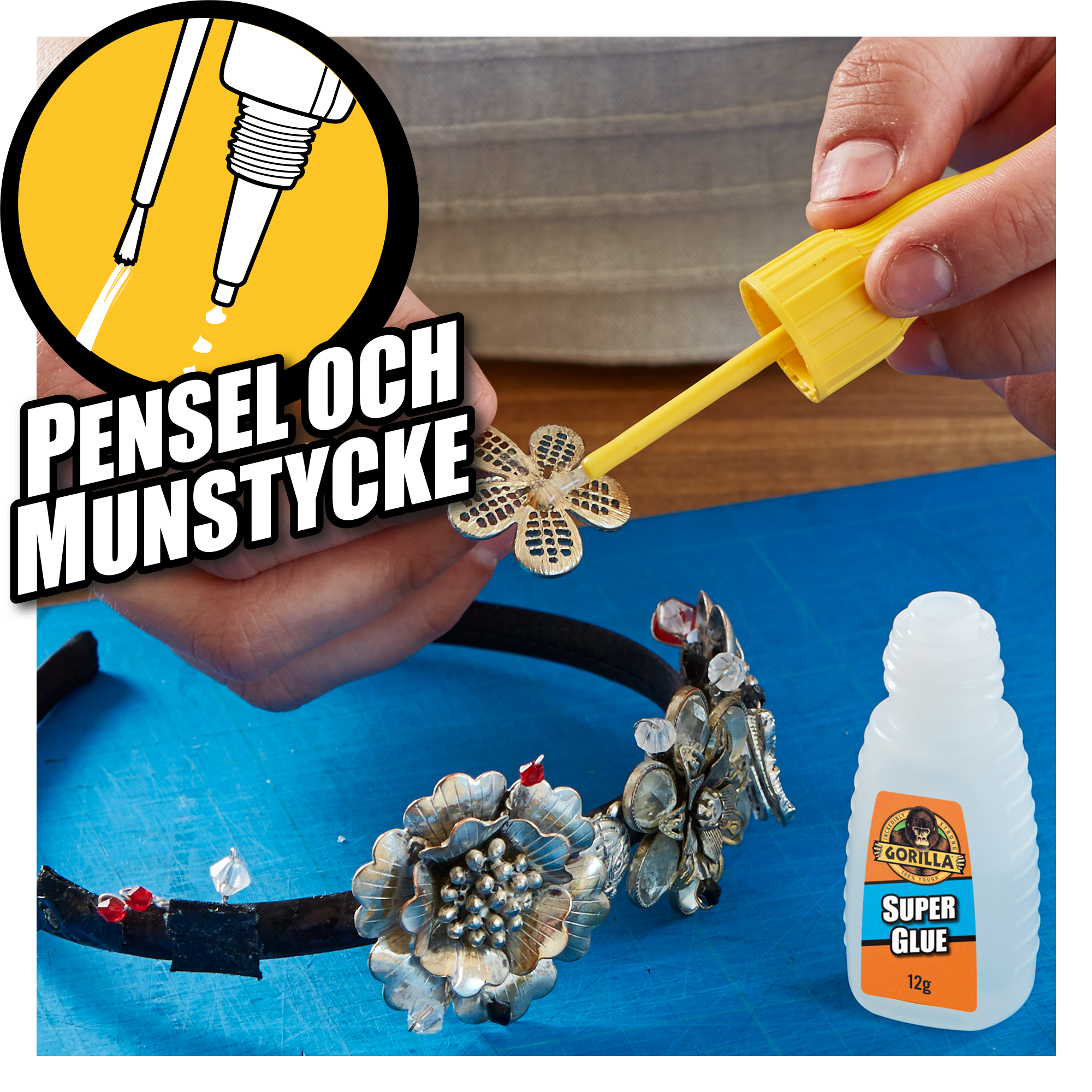 Gorilla Superlim Pensel och Munstycke 12g - 3