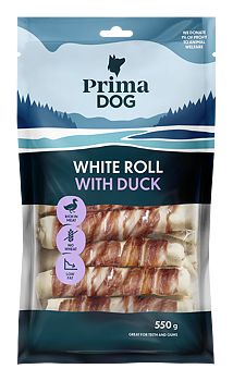 Vit Tuggrulle med Anka 550g 15-pack 13cm