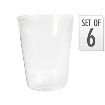 Plastglas 50cl 6-pack