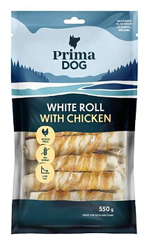Vit Tuggrulle med Kyckling 13cm 550g 15-pack
