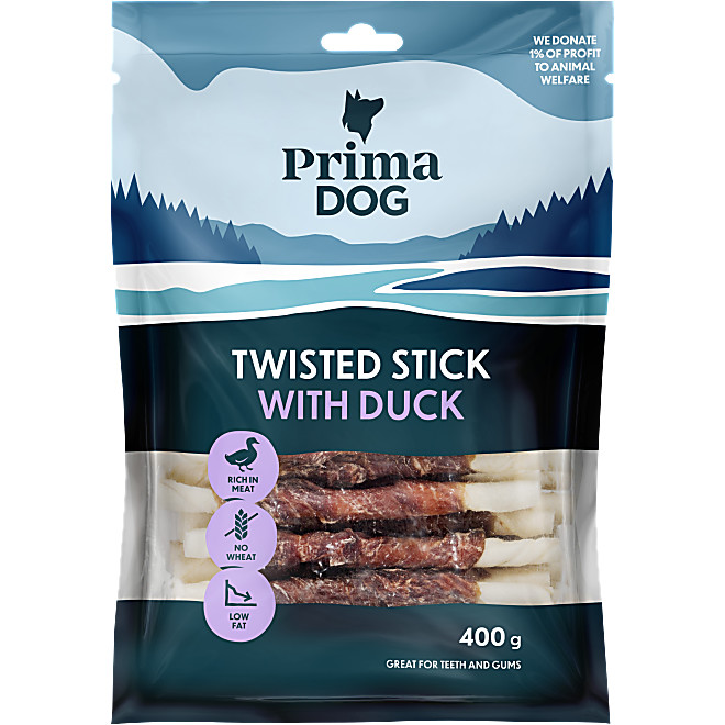 Tuggpinne med Anka 13cm 400g 45-pack
