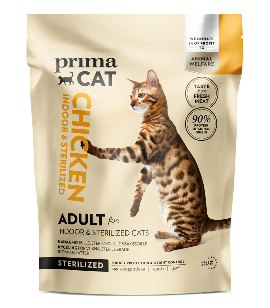 PrimaCat Adult Indoor & Sterilized Kyckling 1,4kg