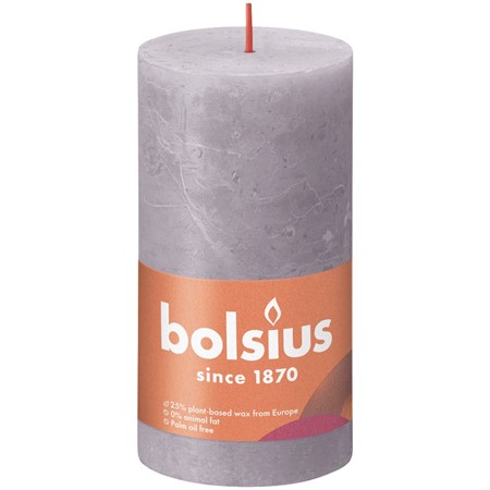 Blockljus Rustik 13x6,8cm Frosted Lavender