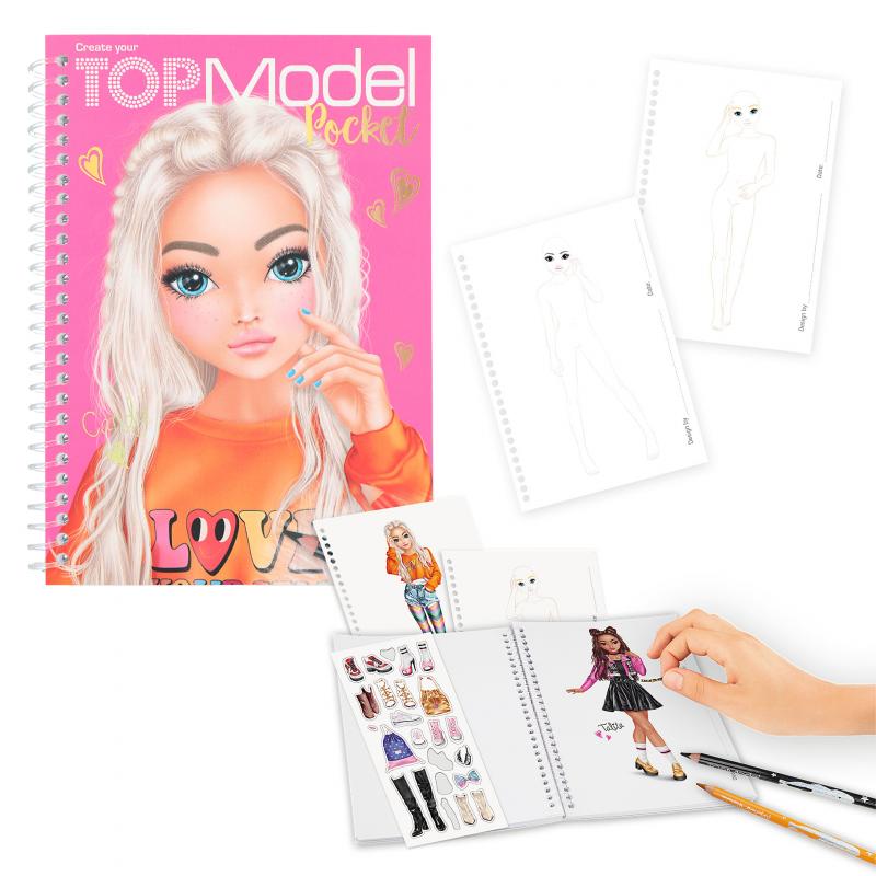 TOPModel Fickmålarbok - 2