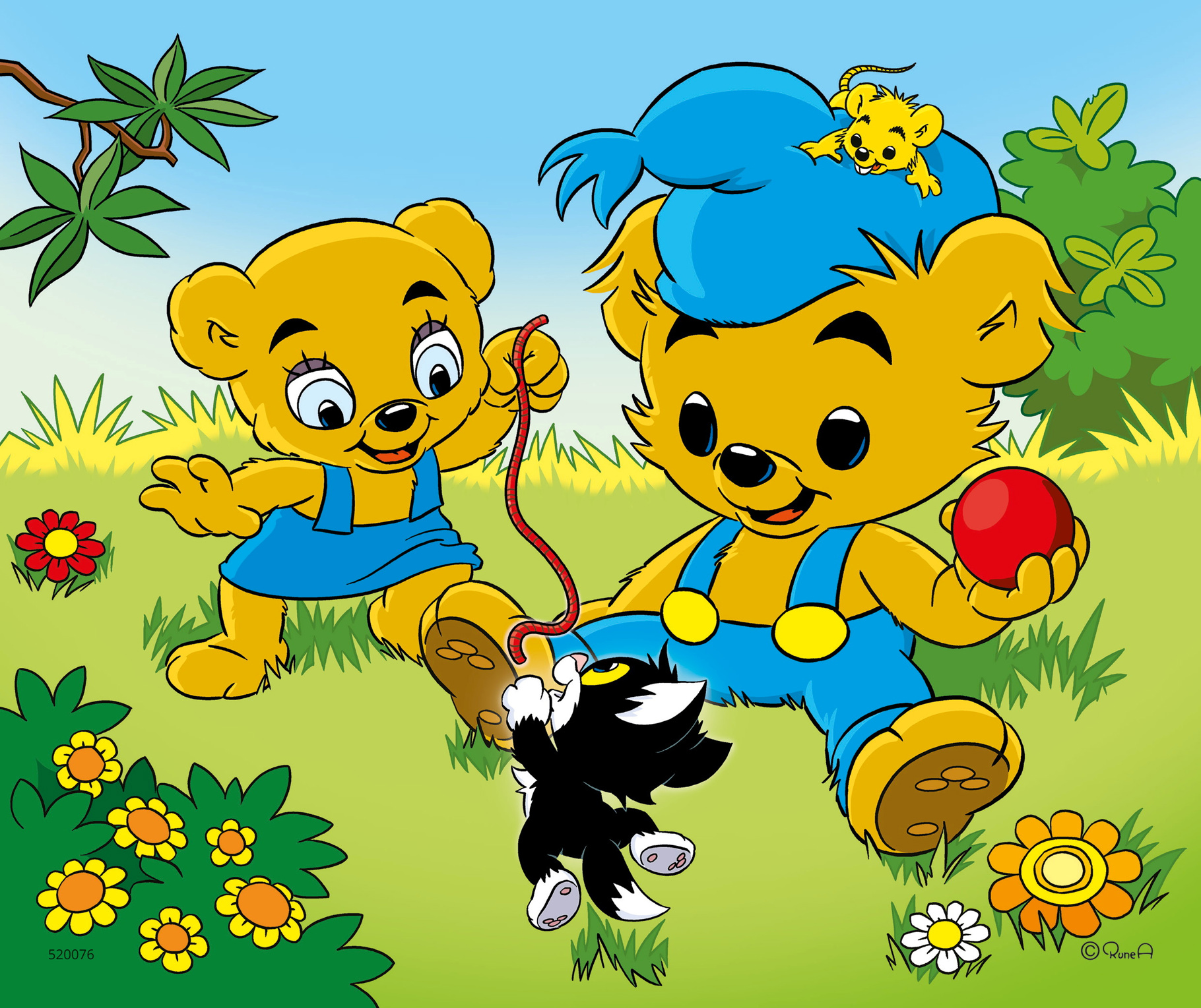 Träpussel, 6 bitar, Bamse - 2