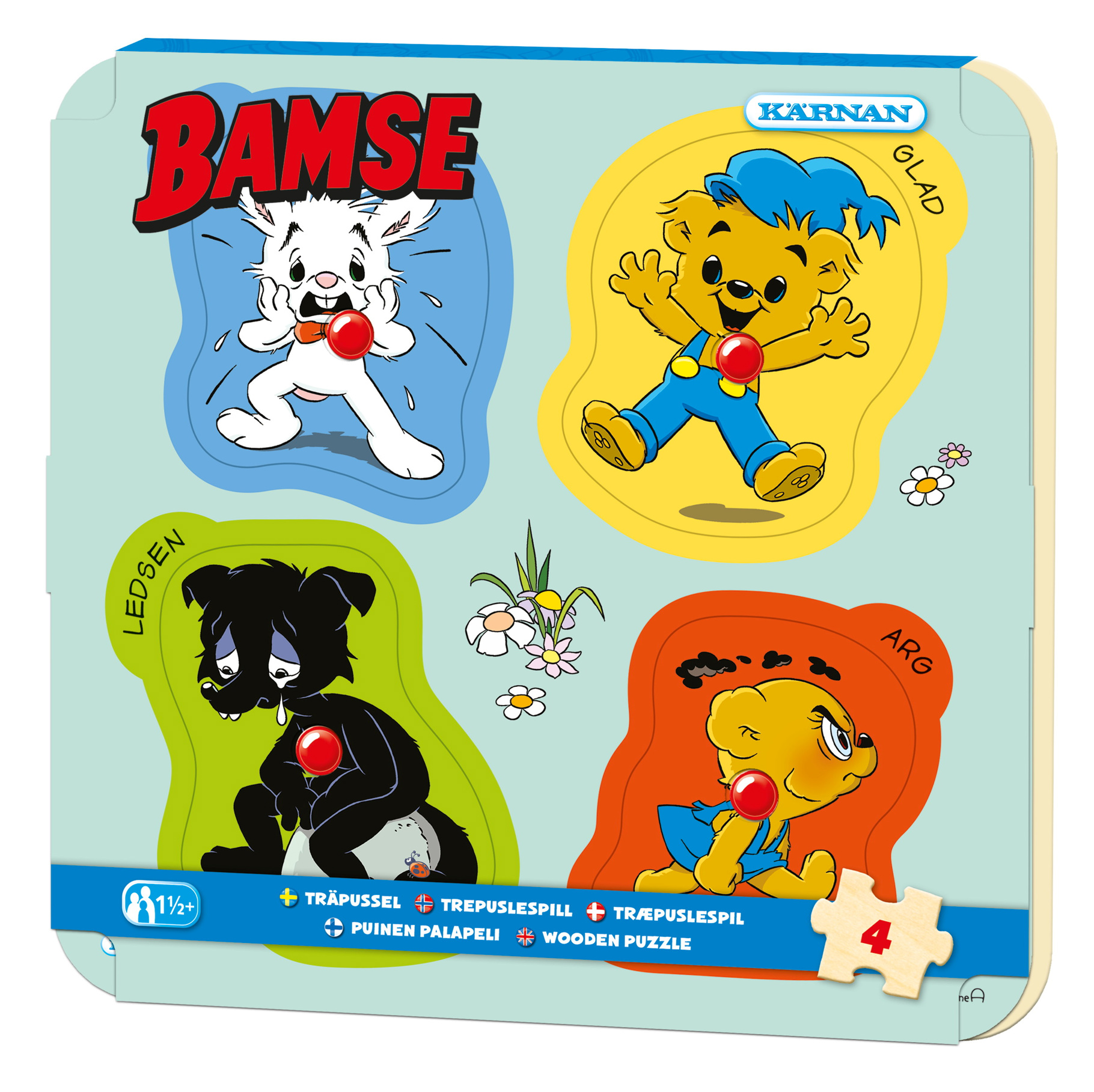 Knoppussel, 4 bitar, Bamse