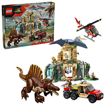 Flyguppdrag med Spinosaurus och Quetzalcoatlus - 76976