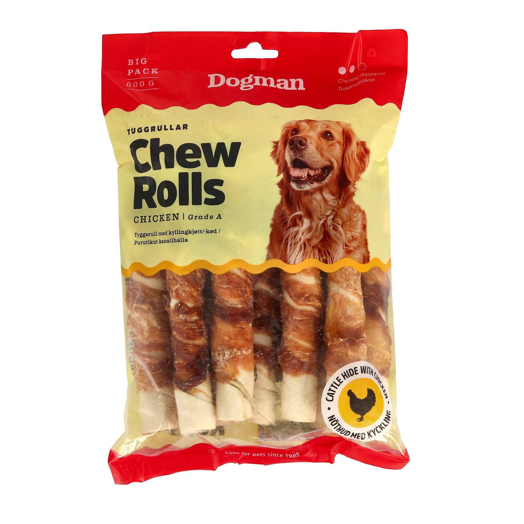 Dogman Tuggrullar Kyckling 10-pack