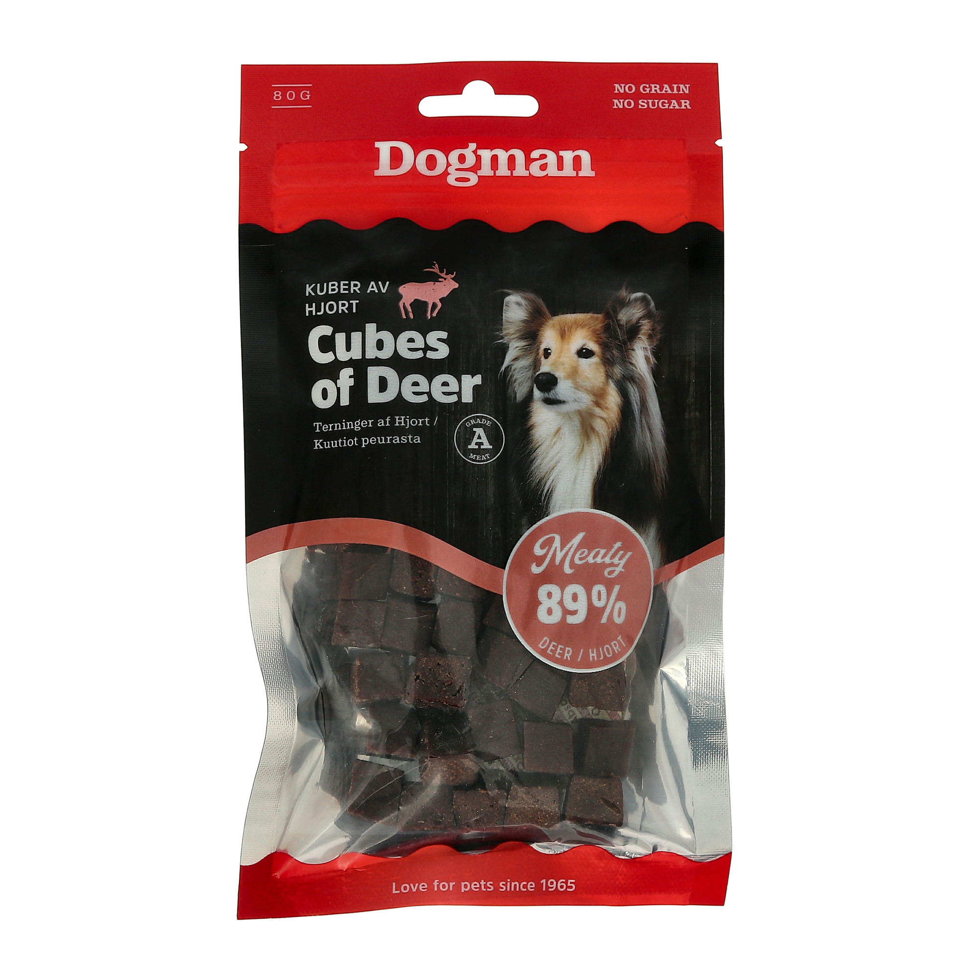 Meaty Kuber av Hjort 80g