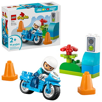 Blå Polismotorcykel - 10471