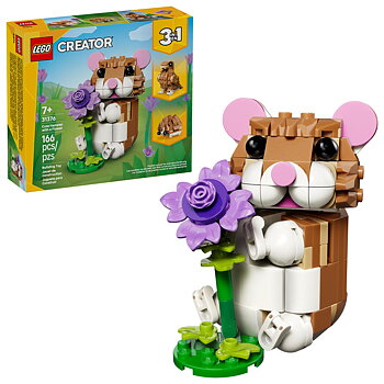 Söt Hamster med Blomma - 31376