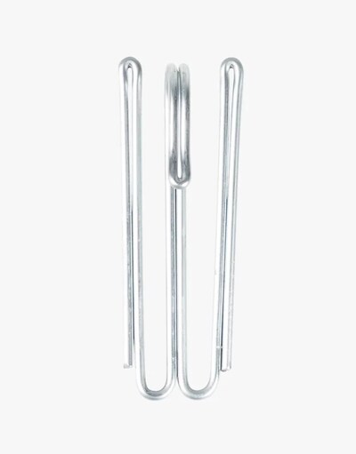 2-Fingerkrokar Krom 10-pack